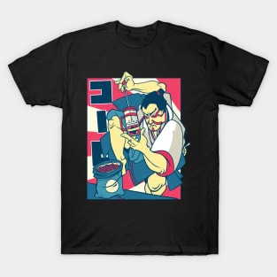 Samurai Making Coffee Samurai Warrior T-Shirt